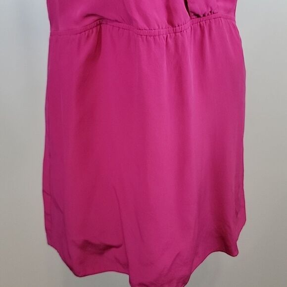 PARKER Pink Silk Halter Mini Dress size XS - Picture 3 of 8